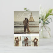 書道メリークリスマスフォト航海のー シーズンカード (スタンド正面)