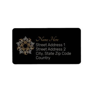 書道メリークリスマス金ゴールドシルバーブラック ラベル