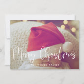 書道メリーモダンクリスマスの写真 シーズンカード (正面)