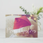 書道メリーモダンクリスマスの写真 シーズンカード (スタンド正面)