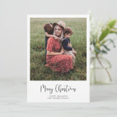 書道メリーモダンクリスマスの写真 シーズンカード (スタンド正面)