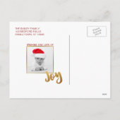 書道メリーモダンクリスマスの写真 シーズンポストカード (裏面)