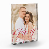 書道メリー赤文字の休日 フォトブロック (左)