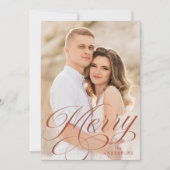 書道メリーTerracottaスクリプトオーバーレイ写真 シーズンカード (正面)