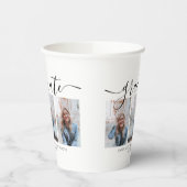 書道モダンの台本の卒業式3写真 紙コップ (左)