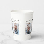 書道モダンの台本の卒業式3写真 紙コップ (右)