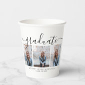 書道モダンの台本の卒業式3写真 紙コップ (正面)