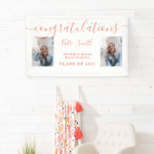 書道モダンの台本の卒業2写真 横断幕 (インサイチュ)