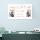 書道モダンの台本の卒業2写真 横断幕 (トレードショー)