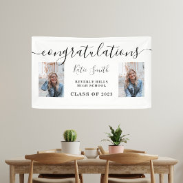 書道モダンの台本の卒業2写真 横断幕