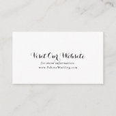 書道モダンの結婚ホームページ エンクロージャーカード (正面)