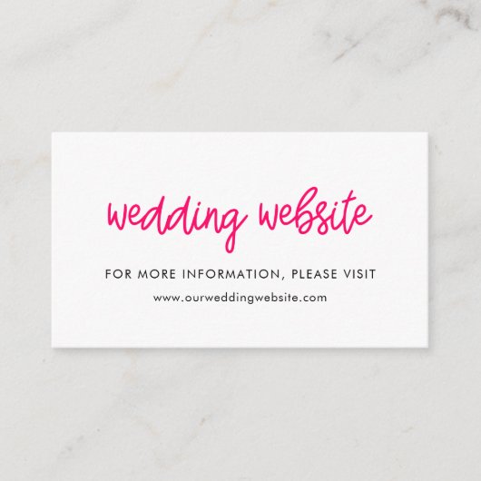 書道モダンの結婚ホームページ エンクロージャーカード (正面)