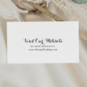 書道モダンの結婚ホームページ エンクロージャーカード