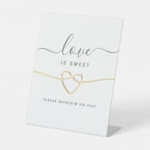 書道モダンの結婚台座標識