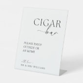 書道モダンの結婚葉巻バー結婚のサイン 台座サイン (正面)