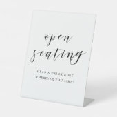 書道モダンの結婚開放式シーティングテーブル 台座サイン (正面)