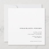 書道モダンの誓いの持ち結婚方 招待状 (裏面)