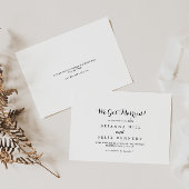 書道モダンの駆け落ち 案内状