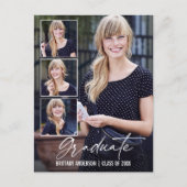 書道モダンインク4写真の卒業 ポストカード (正面)