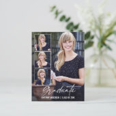 書道モダンインク4写真の卒業 ポストカード (スタンド正面)