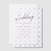 書道モダンエレガントフォトオーバーレイ ベラム紙招待状 (オフセット (招待状))