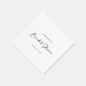 書道モダンエレガントブライダルシャワー スタンダードカクテルナプキン (角)