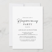 書道モダンエレガント引っ越し祝いパーティーパーティー 招待状 (正面)