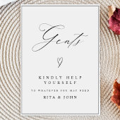 書道モダンガントバスルーム結婚のサイン ポスター