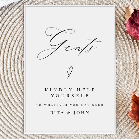 書道モダンガントバスルーム結婚のサイン ポスター