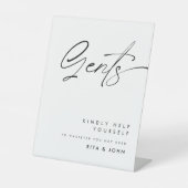 書道モダンガントバスルーム結婚のサイン 台座サイン (正面)