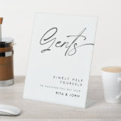 書道モダンガントバスルーム結婚のサイン 台座サイン (インサイチュ)