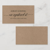 書道モダンクラフト結婚登録簿 エンクロージャーカード (正面/裏面)