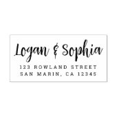 書道モダンスクリプト名差出人住所 セルフインキングスタンプ (デザイン)