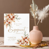 書道モダンテラコッタ婚約パーティ アクリルサイン