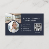 書道モダンハウスデコルインテリアデザイナー 名刺 (裏面)