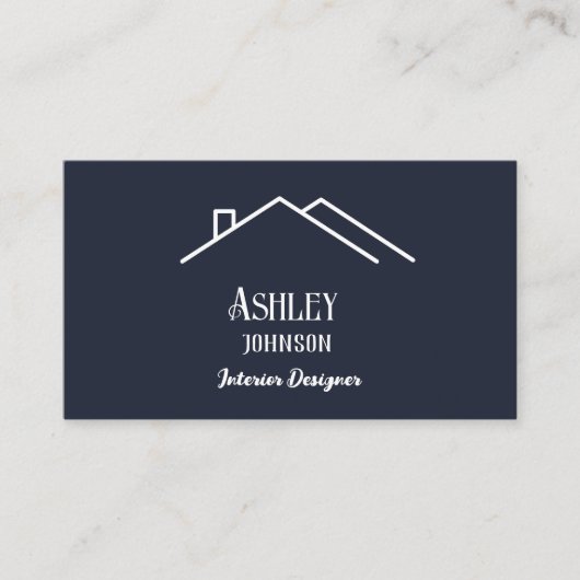 書道モダンハウスデコルインテリアデザイナー 名刺 (正面)