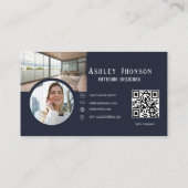 書道モダンハウスデコルインテリアデザイナー 名刺 (裏面)