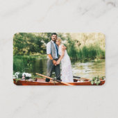 書道モダンハート結婚のWebサイトQR写真 エンクロージャーカード (裏面)