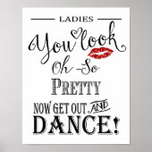 書道モダンバスルーム結婚プリント ポスター (正面)