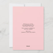 書道モダンバニー耳ハッピーイースターオール シーズンカード (裏面)