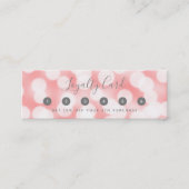 書道モダンピンクのシャンパン《写真》ぼけ味灯 ロイヤリティカード (正面)