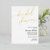 書道モダンブライダルシャワー箔招待状 箔招待状 (立ち正面)