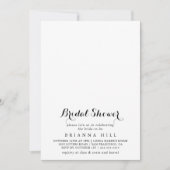 書道モダンブライダルシャワー 招待状 (正面)