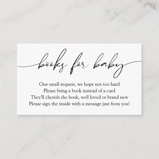 書道モダンベビー書 エンクロージャーカード (正面)