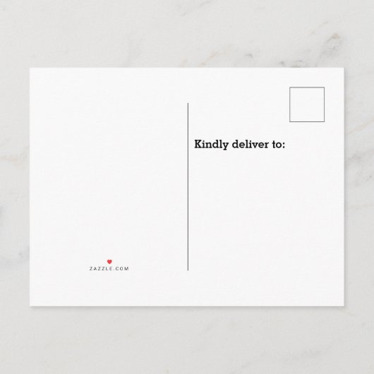 書道モダンベビー誕生写真ありがとう 案内ポストカード (裏面)