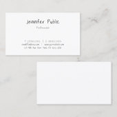 書道モダンミニマエレガントリストテンプレート 名刺 (正面/裏面)