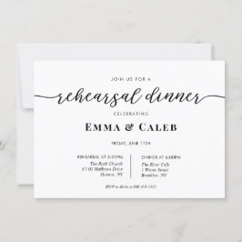 書道モダンリハーサルのディナー招待 招待状