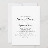 書道モダンリハーサルディナー 招待状 (正面)