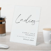 書道モダンレディースバスルーム結婚のサイン 台座サイン (インサイチュ)