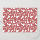 書道モダン写独身の真 箔シーズンカード (裏面)